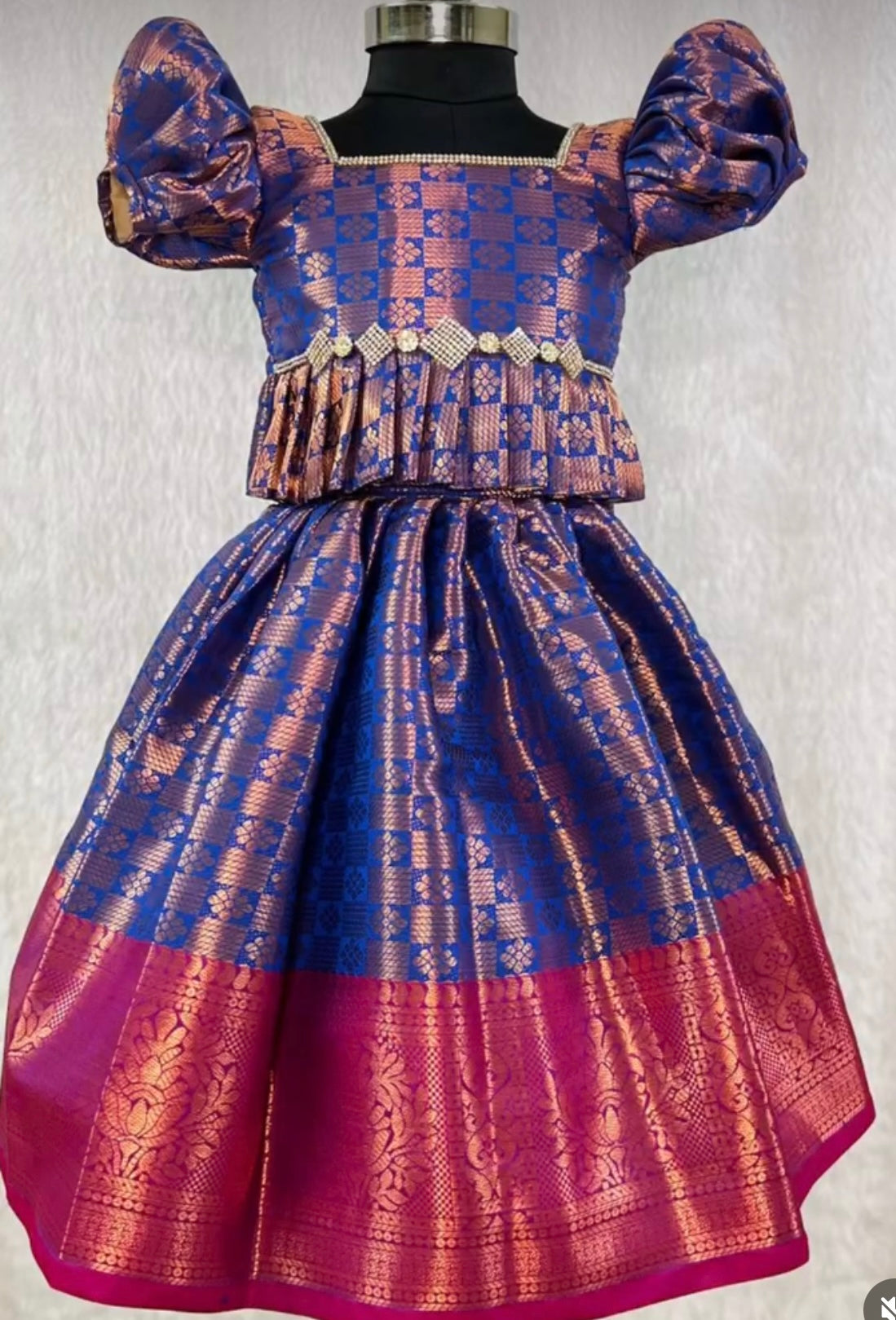 Purple Silk LehengA